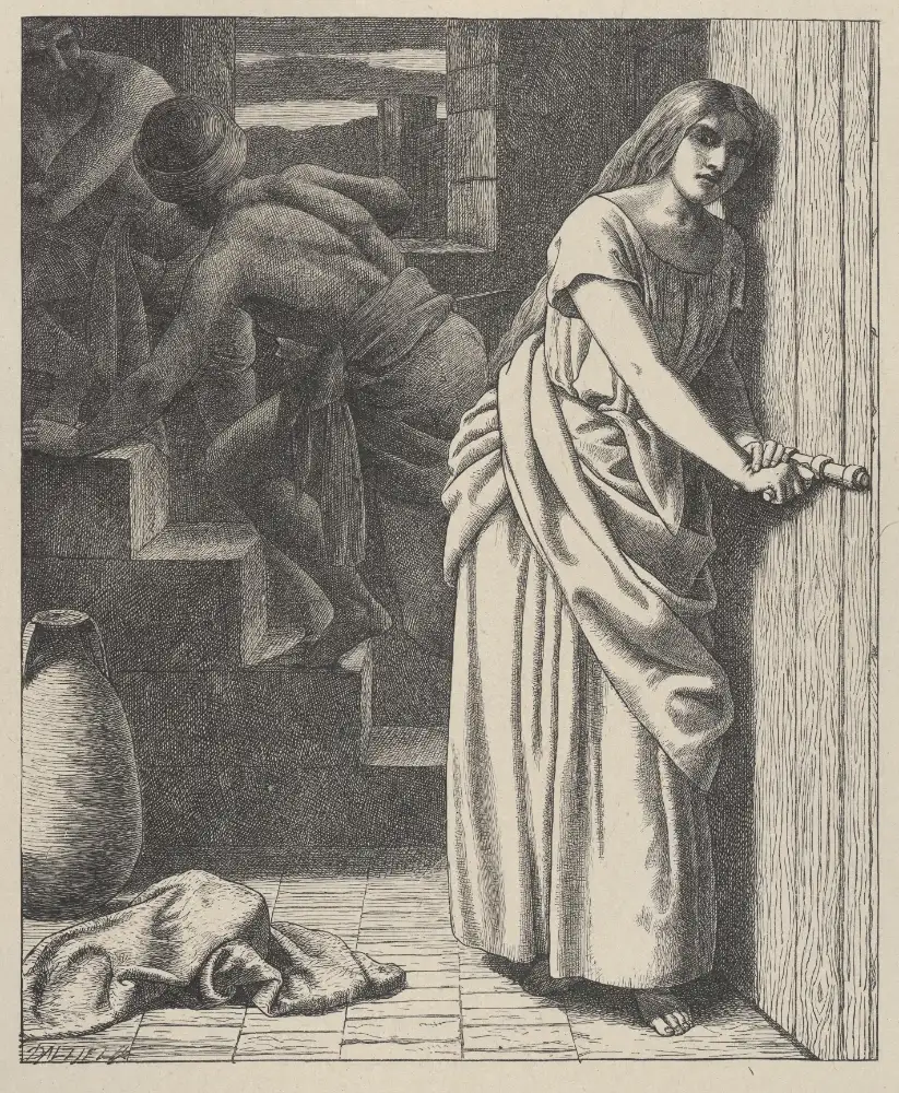 Rahab and the Spies — after F. R. Pickersgill